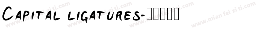 Capital ligatures字体转换